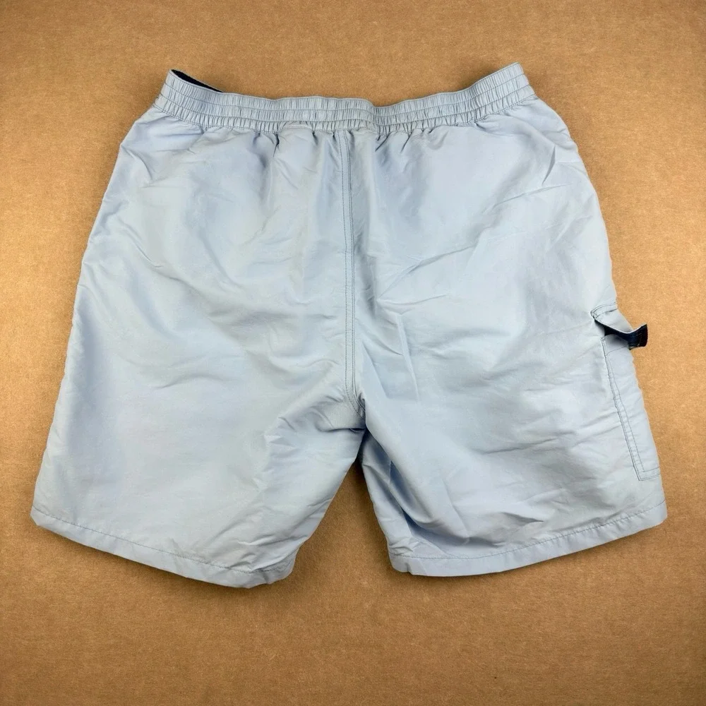Polo Ralph Lauren Swimwear Men's L Blue Board Shorts Mesh Liner Cargo Drawstring